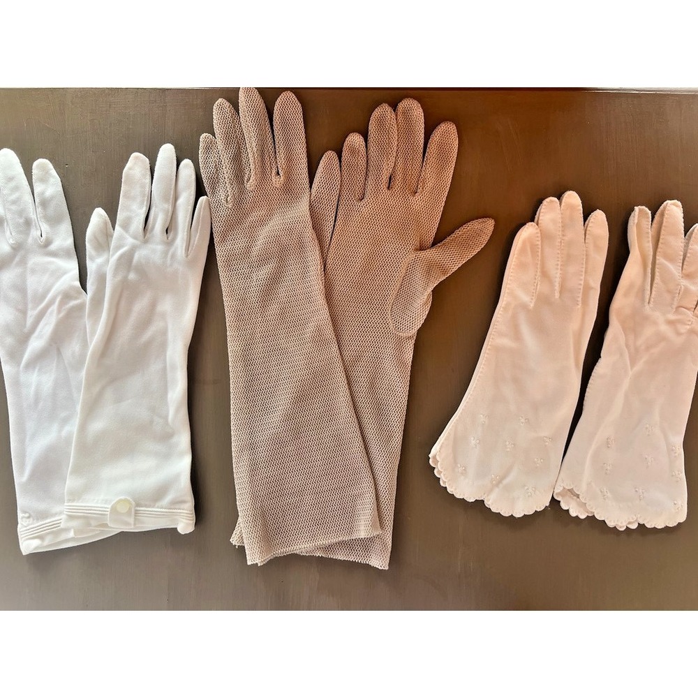 Lot 3 Pair Vintage Gloves‎ Opera Gloves Costume Theater 1920s - 1960s Wardrobe